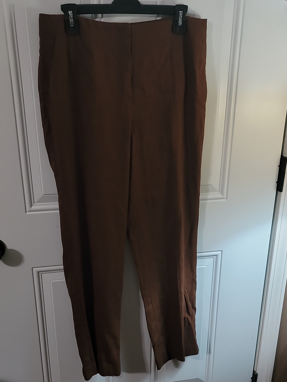 Talbots Brown Straight-Leg Dress Trousers - Picture 3 of 10
